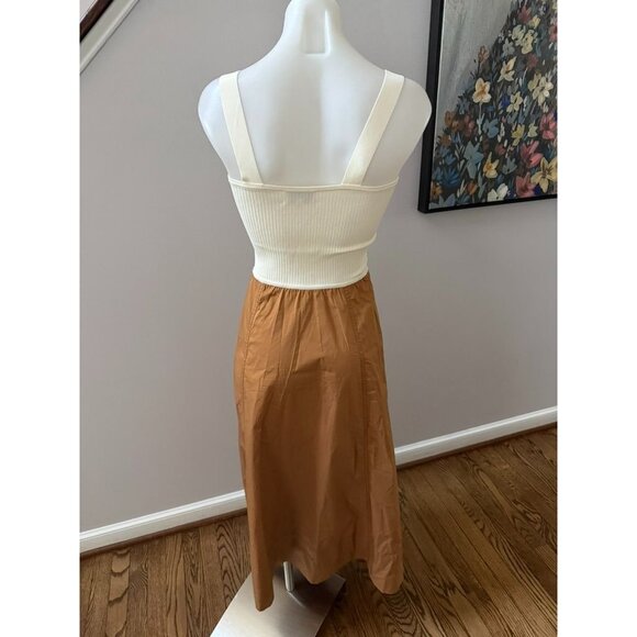 Tanya Taylor Jordanna Women's Mixed Media Midi Dress & Sweater XS - Picture 5 of 5